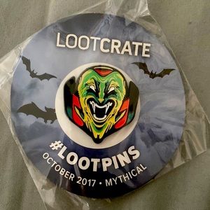 Loot crate mythical Dracula enamel pin with metal backing